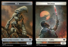 Myr (0043) // Soldier (0009) Double-Sided Token